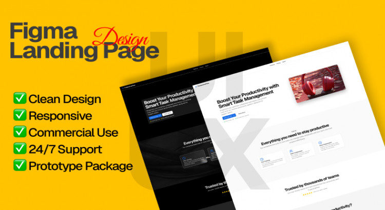 I will do figma website UI design, landing page design