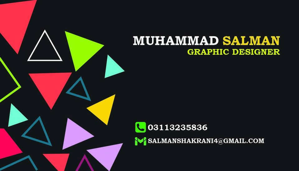 You'll Get A Professional Business/Visiting Card